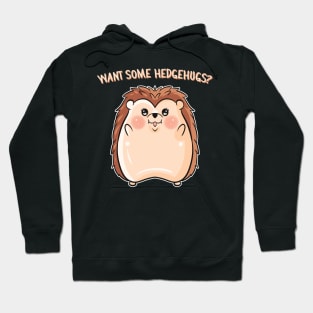 Want Some Hedgehugs - Hedgehog Hugging Hoodie